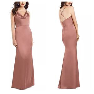 Dessy Collection Mauve Maxi Dress